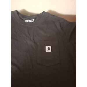 unisex Carhartt Black T-shirt size medium Basic Black Streetwear Or Workwear